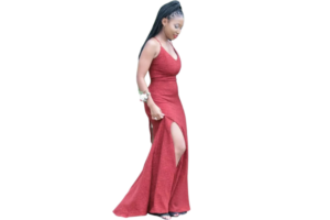 Red Evening Dress - Image 3